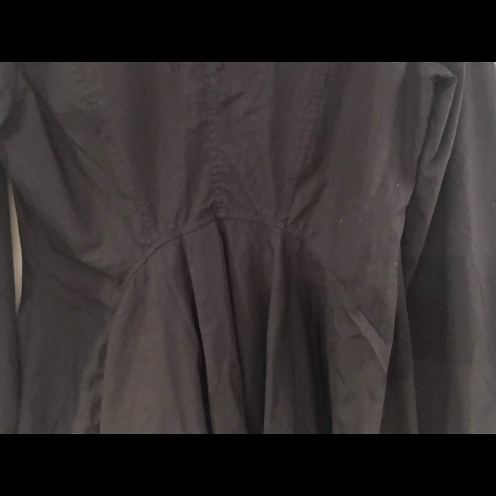 Free People Shirt Drop Waist Button Dress Sz M - Picture 9 of 11